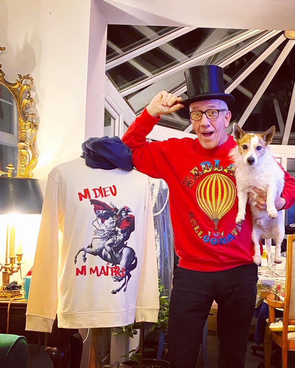 NewsfromBedlam's tweet photo. #RingMaster @drewpheus can now add #MrNovember #posterboy in the #EarlofBedlam calendar to his CV.
#Festive in his #Balloonatic fleecy #sweatshirt he tops the bill with #Brian in the #BigTop of #Bedlam - lavishly embroidered, these are so cozy it’s crazy.
https://t.co/aGtE0UH7cU https://t.co/UcmVMEPKox