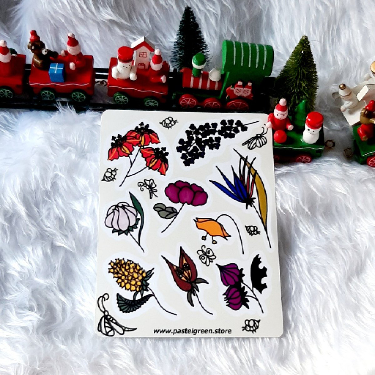 Excited to share the latest addition to my #etsy shop: Wild flowers stickers 2 etsy.me/3Teq497 #flower #flowersticker #kisscutsticker #bulletjournal #journalsticker #winter #fall #autumn #spring