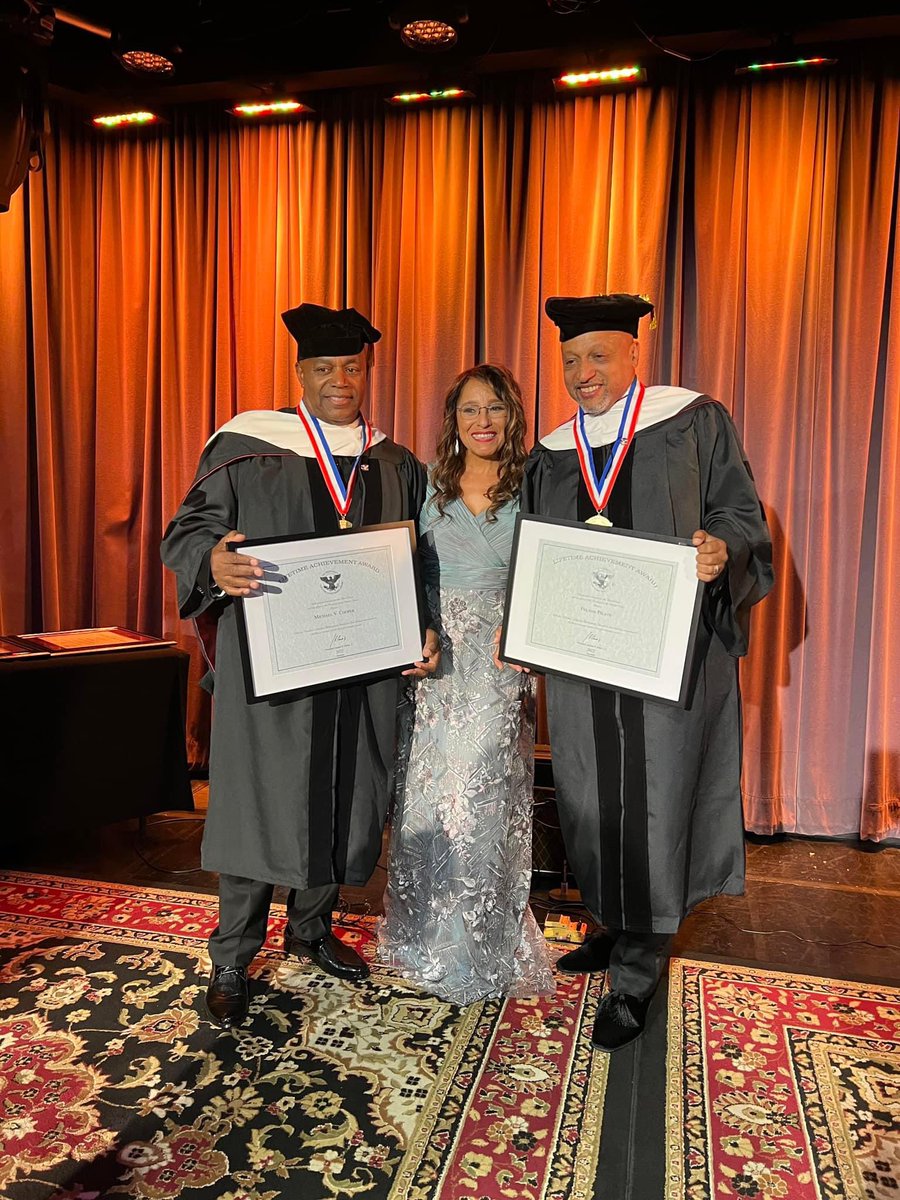 My birthday weekend in Los Angeles was full of surprises. My wife Jennifer, and my publicist Desirae helped plan a presentation where Michael Cooper and I both received honorary Doctorates and Presidential Lifetime Achievement Awards. This was the best birthday ever! #Grateful