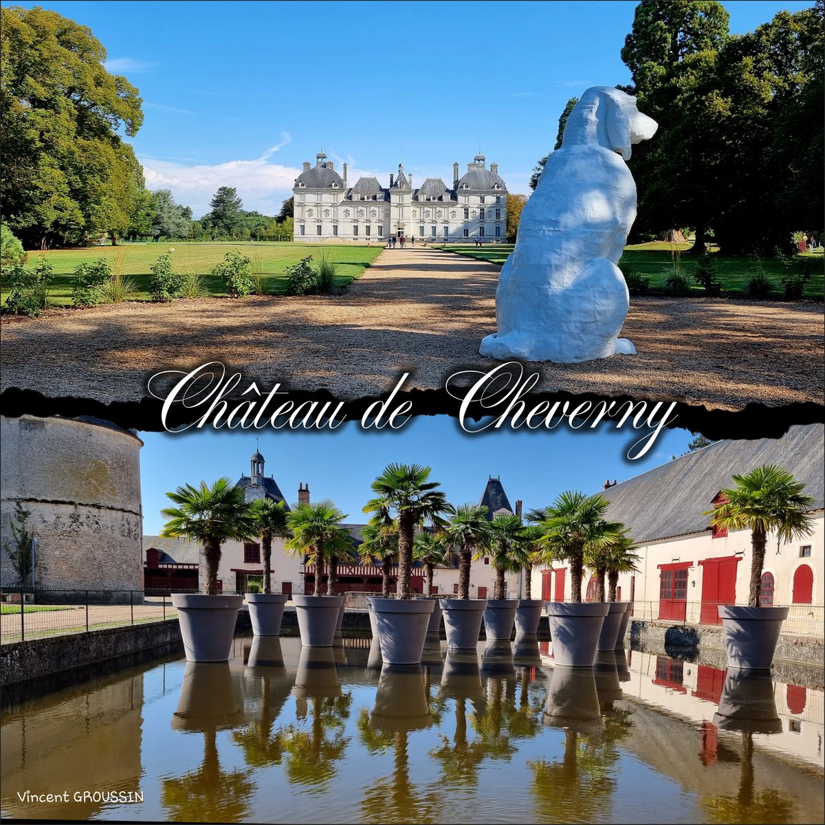 Château de Cheverny 
#cartespostalesluceennes #photographedesaintelucesurloire #vincentgroussin #chateaudecheverny #BaladeSympa #nature #château #chien #tintin #magazine #cartepostale #image #photo #photography #photographie #photographevg #belledecouverte #cheverny #loiretcher