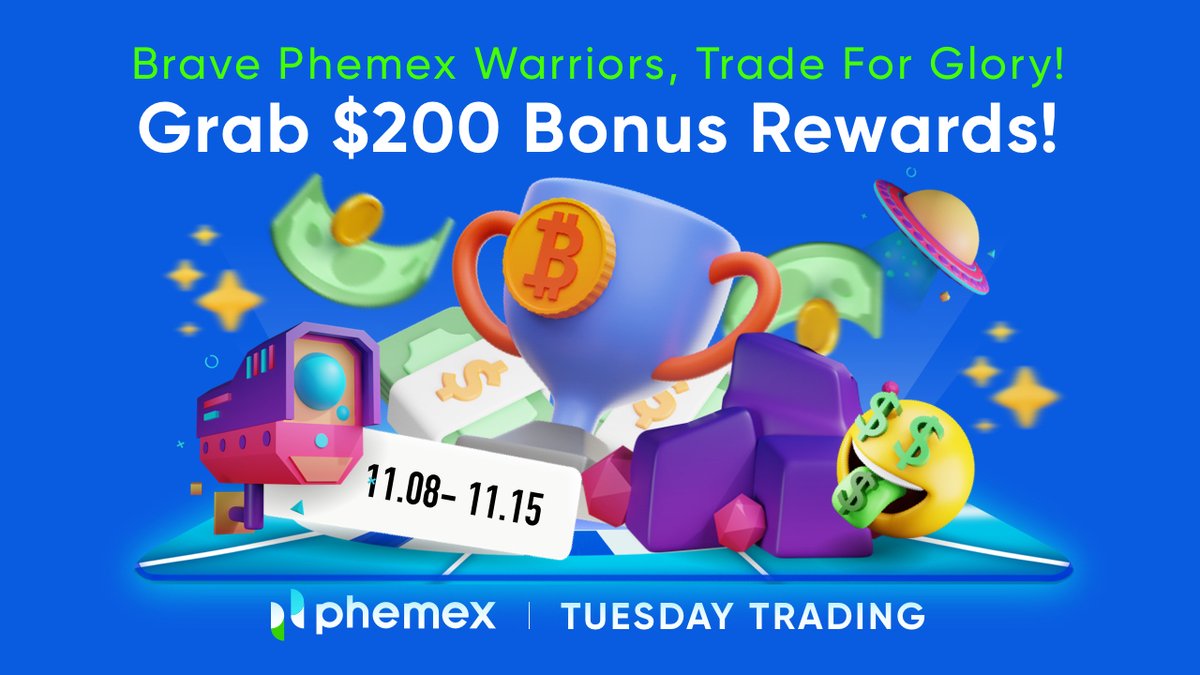 Phemex_official's tweet photo. 🤑 Brave Phemex Warriors
📈 Trade For Glory
💸 Get a $200 Bonus!
➡️ Hurry and get your prizes now! https://t.co/mWszuisXiy
#crypto #Phemex #airdrop #giveaway #giveawaytime #contest #win #giveawayalert #competition https://t.co/NwK3ZJZ46R