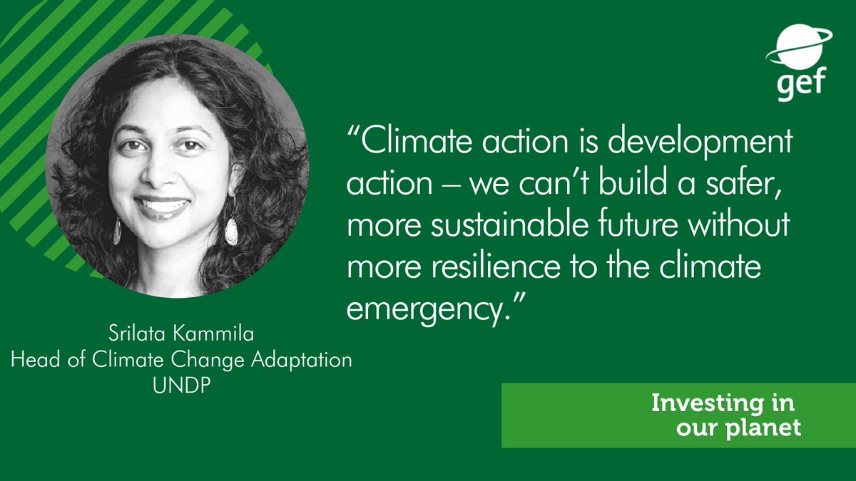 theGEF's tweet photo. In an interview for #GEFVoices, Srilata Kammila, @UNDP’s Head of Climate Change Adaptation, shares her hopes for the coming year as #COP27 &amp; #COP15 negotiations gear up on ways to meet critical climate &amp; nature goals: https://t.co/mLtvoBTznP https://t.co/GtEuVnlvyW