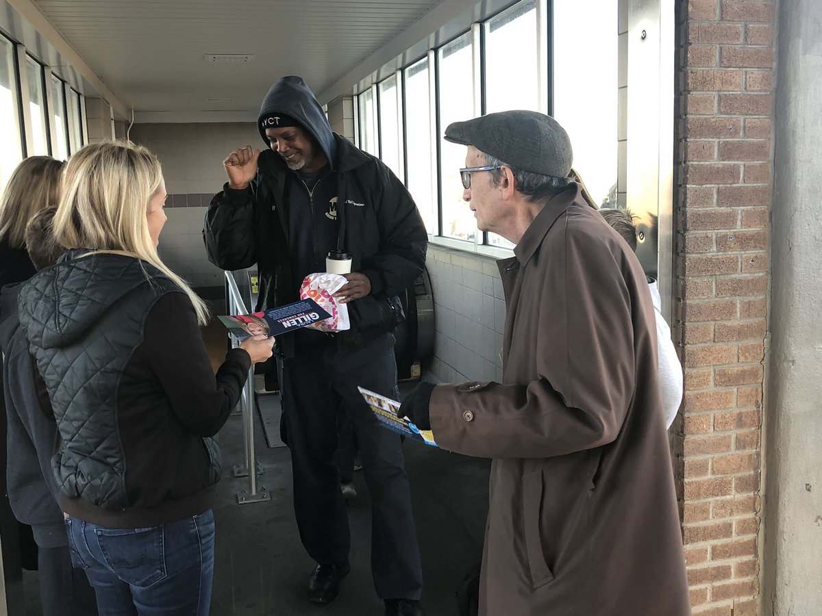 Started the morning at home in Rockville Centre where voter enthusiasm is off the charts! Remember, polls are open until 9pm on #ElectionDay