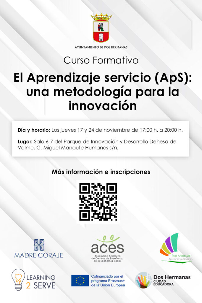 ACES_Andalucia's tweet photo. Curso formativo donde participamos en la difusión de la metodología #APS. Realizado en colaboración con @MCorajeONGD y el @aytodoshermanas dentro del programa #ErasmusPlus LEARNING2 SERVE #l2s #EducAces #LaOtraConcertada #escuelascooperativas #ACESInfantil https://t.co/hshDzgh9Wf https://t.co/Mm4nEKDwuI