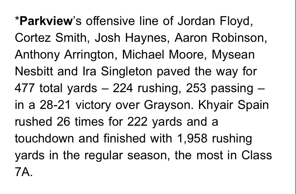 Nick Johnson (@coachjohnson50) on Twitter photo Good to see the gang get statewide recognition this week. Itโs a thankless position & these kids work their tails off weekly! Thanks fellas
<a href="/Jordan_Floyd01/">Jordan Floyd</a> <a href="/OrnandoSmith/">Cortez Smith</a> <a href="/JoshHaynes_55/">Joshua Haynes</a> <a href="/Robinson74Aaron/">Aaron_Robinson74</a> <a href="/AnthonyA68_/">Anthony Arrington</a> <a href="/MichaelDMoore17/">Michael D Moore</a> <a href="/MySeanNesbitt_/">๐๐๐ข๐ฎ๐ช๐ท๐๐ฎ๐ผ๐ซ๐ฒ๐ฝ๐ฝโ</a> <a href="/IraSingleton12/">Ira Singleton IV</a> <a href="/kspain_7/">khyairspain</a> Good to see the gang get statewide recognition this week. Itโs a thankless position & these kids work their tails off weekly! Thanks fellas
<a href="/Jordan_Floyd01/">Jordan Floyd</a> <a href="/OrnandoSmith/">Cortez Smith</a> <a href="/JoshHaynes_55/">Joshua Haynes</a> <a href="/Robinson74Aaron/">Aaron_Robinson74</a> <a href="/AnthonyA68_/">Anthony Arrington</a> <a href="/MichaelDMoore17/">Michael D Moore</a> <a href="/MySeanNesbitt_/">๐๐๐ข๐ฎ๐ช๐ท๐๐ฎ๐ผ๐ซ๐ฒ๐ฝ๐ฝโ</a> <a href="/IraSingleton12/">Ira Singleton IV</a> <a href="/kspain_7/">khyairspain</a>
