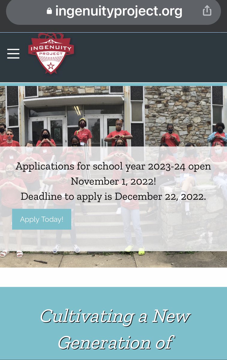 Ingenuity’s website is back up! Thanks for your patience yesterday.