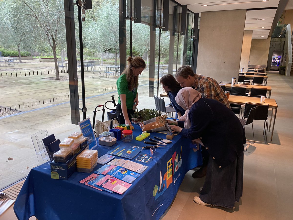 SarahStarlab's tweet photo. @StarlabUKLtd sustainability week has started! First Cambridge stop is Sainsbury Lab! Do come by with your empty #TipOne tip rack, and give your new cactus friend a home and a name! #ecolutionmovement #sustainabilityweek https://t.co/yI57ejixsx
