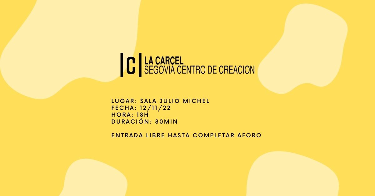 👨🏽‍🦳 Proyecciones <a href="/artfutura/">ArtFutura</a> 𝔹𝕝𝕠𝕢𝕦𝕖 ℝ𝕖𝕥𝕣𝕠𝕤𝕡𝕖𝕔𝕥𝕚𝕧𝕒𝕤 𝟛𝔻 𝕏 𝟛𝟘
📆 Sábado 12
📍 Sala Julio Michel <a href="/CarcelSegovia/">La Cárcel. Segovia</a> 
🕗 18h.
⏳ 80 min.

Entrada libre hasta completar aforo 
Organiza: <a href="/segovia_es/">Ayuntamiento de Segovia</a> <a href="/SegoviActiva/">SegoviActiva</a> <a href="/CulturaHabitada/">SGCulturaHabitada</a> 
Info: bit.ly/3UCx68P