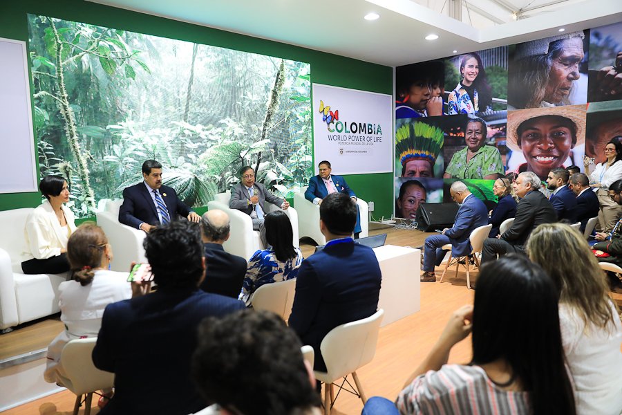 PresidencialVen's tweet photo. Recuperar la Organización del Tratado de Cooperación Amazónica "con su legado, con su capacidad histórica de observar el Amazonas y con sus propuestas de recuperación", propone el jefe de Estado @NicolasMaduro https://t.co/5PYbdlWsVG