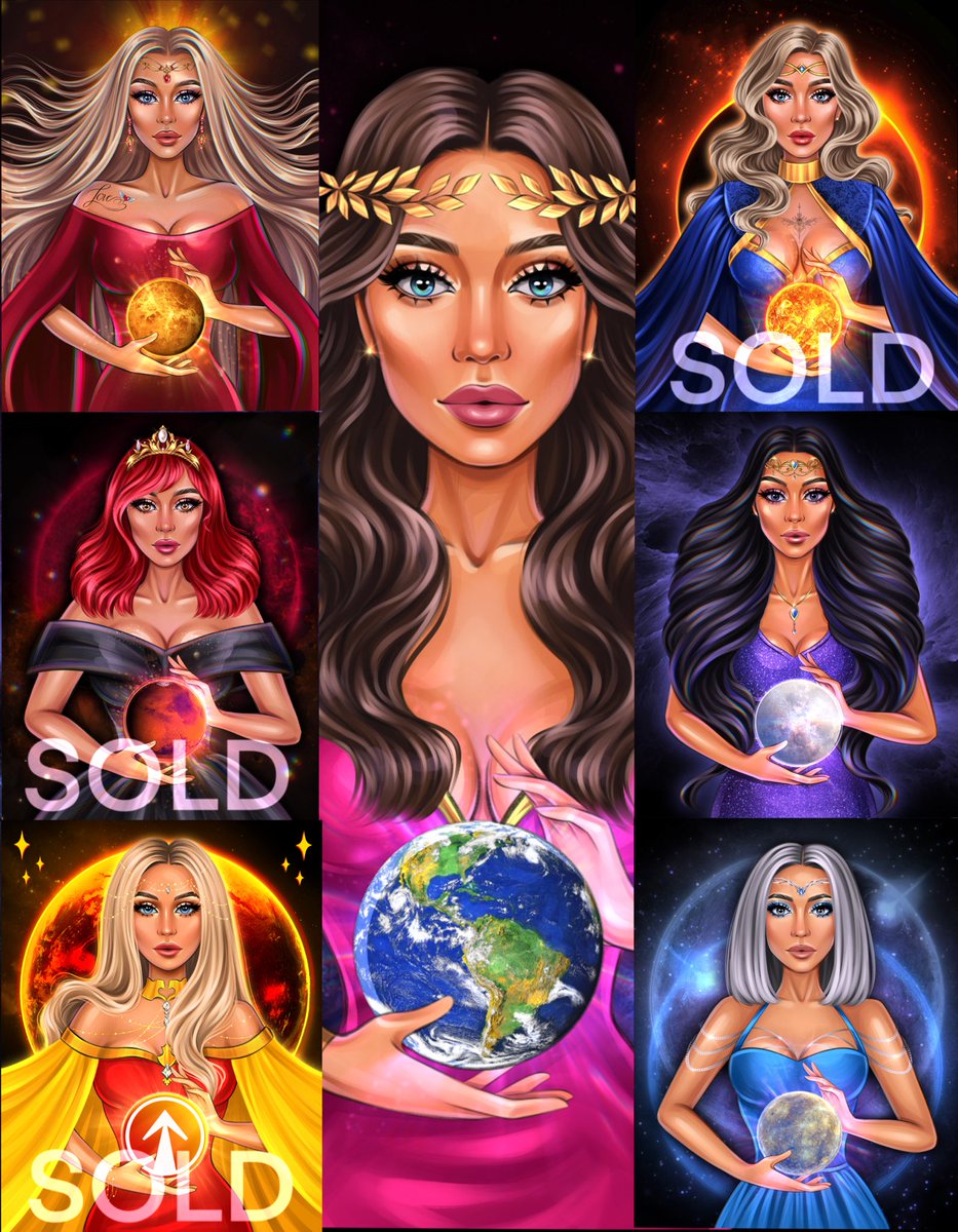 Collection Galaxy Princess 👸 
On <a href="/opensea/">OpenSea</a> 
7/12 listed
3/7 sold
0.06-0.08 ETH 
What if every planet in our galaxy had life.There would be some princesses who protect their planets.What would these princesses look like?
Link below ⬇️

#NFTcollections #nftart #NFTdrop  #NFTartist