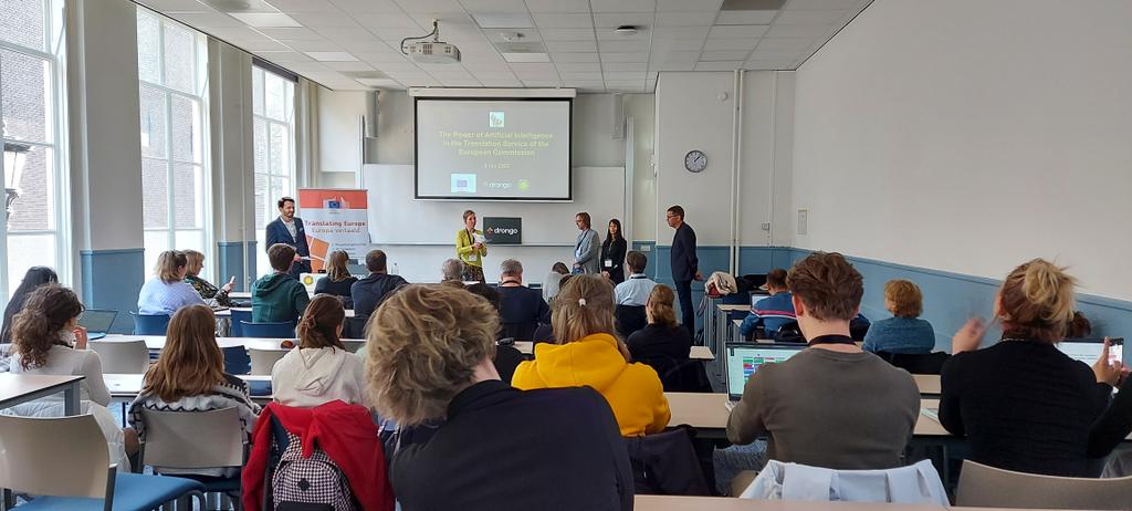 Christophe Declercq (@chrisdec71) on Twitter photo <a href="/HartkampEmma/">Emma Hartkamp</a> opens the workshop on the power of AI in the translation service of the European Commission, spearheaded by <a href="/Drongofest/">DRONGO</a>. <a href="/UniUtrecht/">Utrecht University</a> @uu_translation @HaideeKotze <a href="/BelgInUtrecht/">BEinU</a> <a href="/translatores/">Translating for Europe</a> <a href="/LanguageSector/">The Language Sector</a> <a href="/HartkampEmma/">Emma Hartkamp</a> opens the workshop on the power of AI in the translation service of the European Commission, spearheaded by <a href="/Drongofest/">DRONGO</a>. <a href="/UniUtrecht/">Utrecht University</a> @uu_translation @HaideeKotze <a href="/BelgInUtrecht/">BEinU</a> <a href="/translatores/">Translating for Europe</a> <a href="/LanguageSector/">The Language Sector</a>