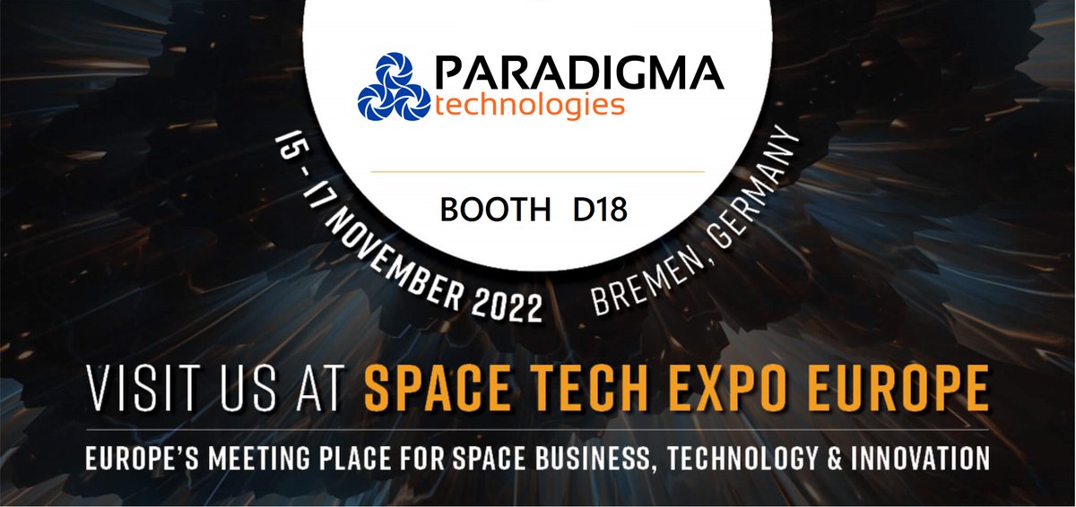 Paradigma_Tech's tweet image. 🛰🛰🛰🛰🛰🛰
On November 15-17 we will be exhibiting at #SpaceTechExpoEurope in #Bremen.  ✨ 
If you want to learn more about our products, come and visit us at booth D18! 🤝 
🛰🛰🛰🛰🛰🛰
#paradigmatech #space #spacetechnology  #smallsats #kaband #qband #radio #mmwave #slovenia