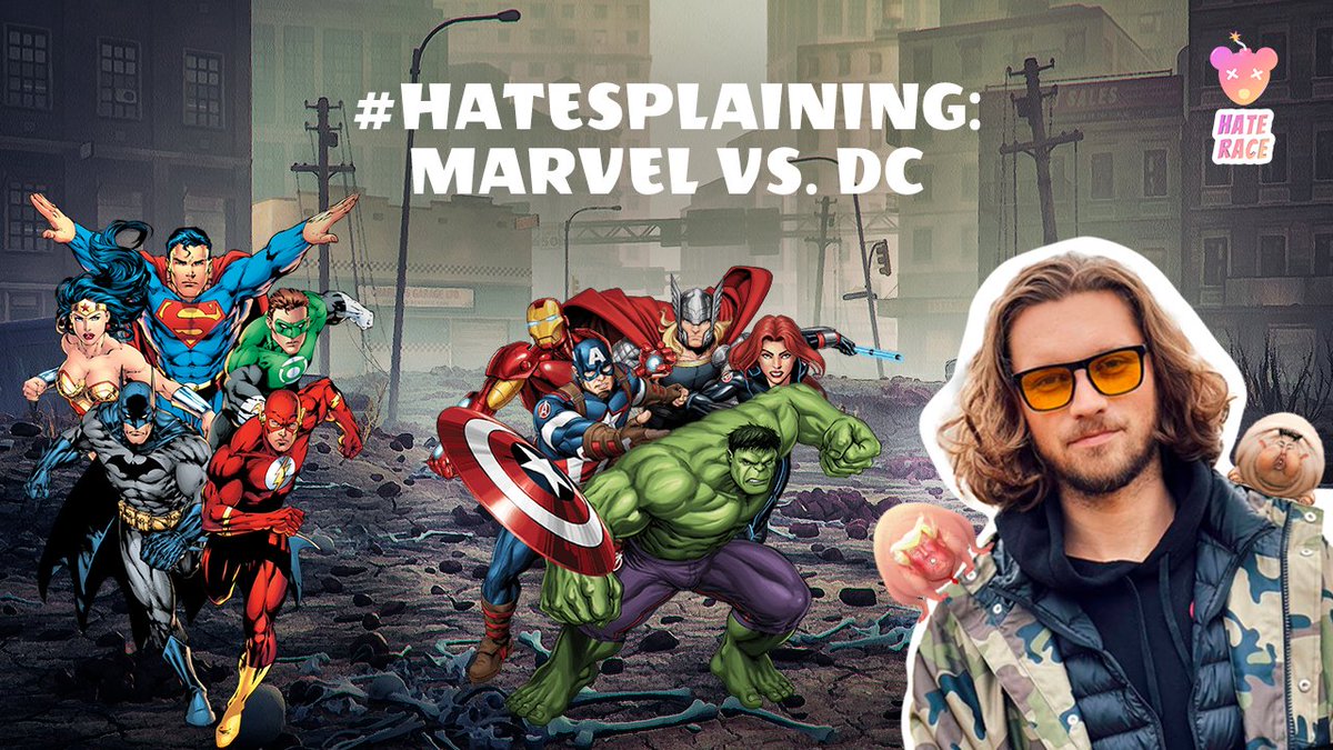 race_hate's tweet photo. Another #ratoftheweek voting, another "What the f¢ck are we voting for? ". We got you covered 🤓
⚡️With #Hatesplaining rubric you will learn more about our contenders for the #ratoftheweek! This week: MARVEL vs DC
⏰November 9, 14:00 CET
📺https://t.co/ytoekjQjZB https://t.co/DhVmKa7T5h