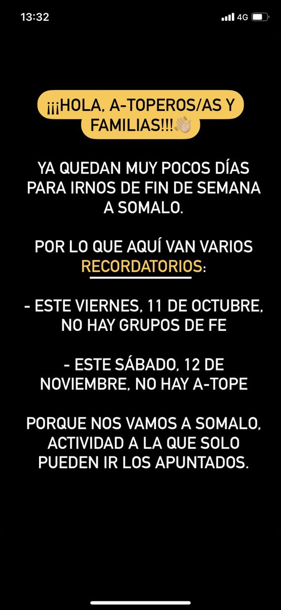 ¡¡¡RECORDATORIOS A-TOPE y GRUPOS DE FE!!!