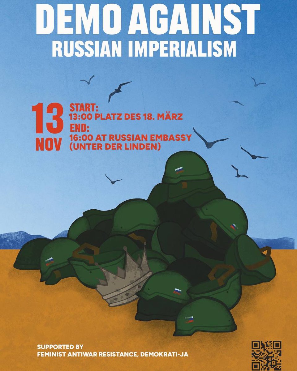 «Нравится—не нравится: империя развалится!»: демонстрация против российского империализма в Берлине
fb.me/e/2BWZ0P0xI