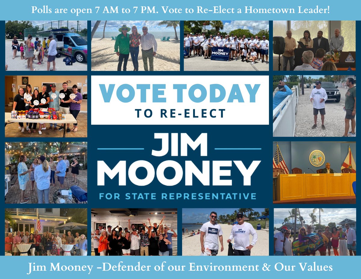 It’s been a long campaign season, but the time is finally here. Grateful for #teammooney and all the support. Let’s win this thing!