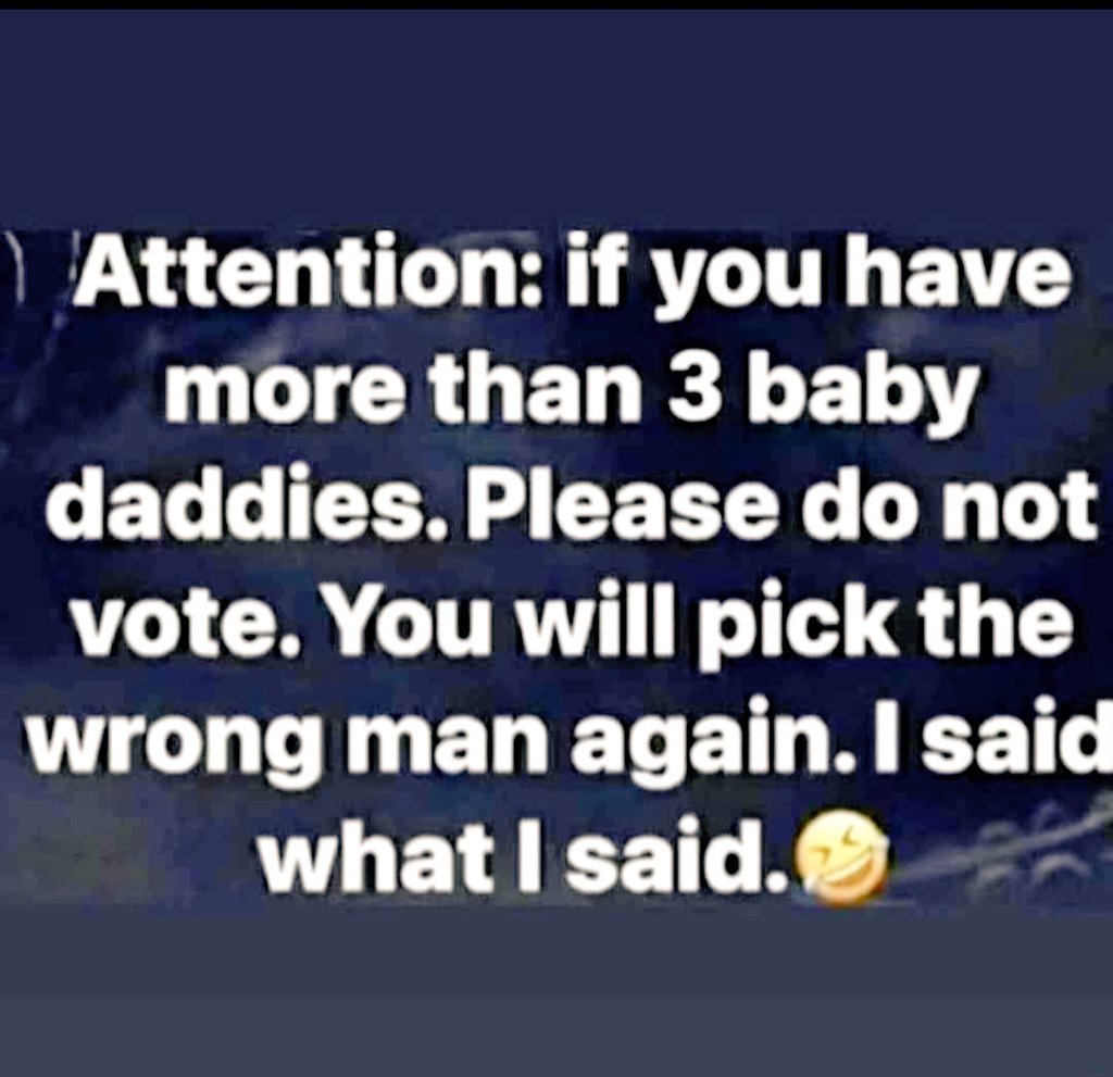 Get out and vote. Make better choices than last time. Yes...we are looking at you Biden voters. (If Biden voters actually exist)