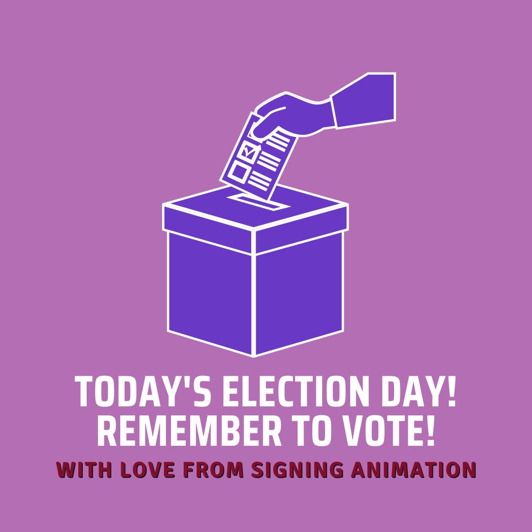SignAnimation's tweet image. Remember to vote today! 🗳

#vote #midterms #vote2022 #midtermelections #hardofhearing #animation #deafanimation #deafanimator #asl #americansignlanguage #hoh #3Dartist #3Dart #deaffilm #deafstories #3Danimation #liftofffilm #design #deafculture #ASL #conceptart #concept