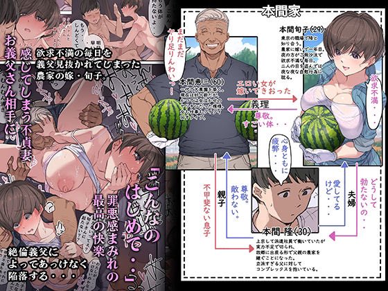 1/2農家の嫁と絶倫義父～嫁いだ先で待っていたのは手取り足取り種付け調教される日々でした～ 