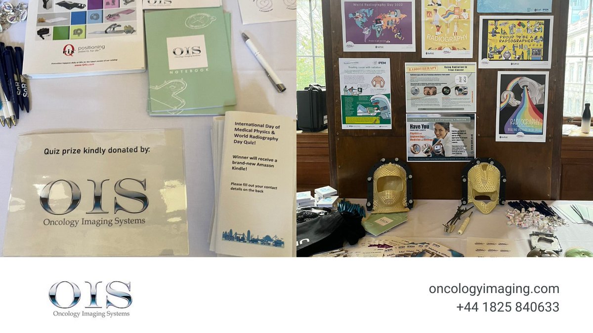 🎉 Happy World Radiography Day! To celebrate International Day of Medical Physics &amp; World Radiography Day this week, we have sponsored <a href="/NHSBartsHealth/">Barts Health</a> Medical Physics and Radiography Outreach Day.

#OncologyImagingSystems #teamOIS #worldradiographyday #radiography