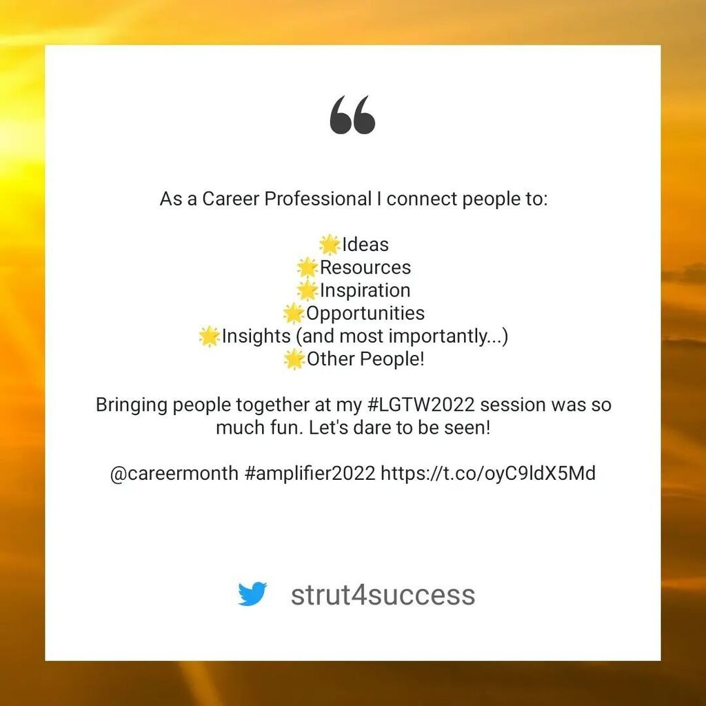 📣 Working with a CDP opens so many doors of opportunity! Dare to be seen during #CareerMonth, and throughout the rest of the year. instagr.am/p/Cks0xNGuQSL/
