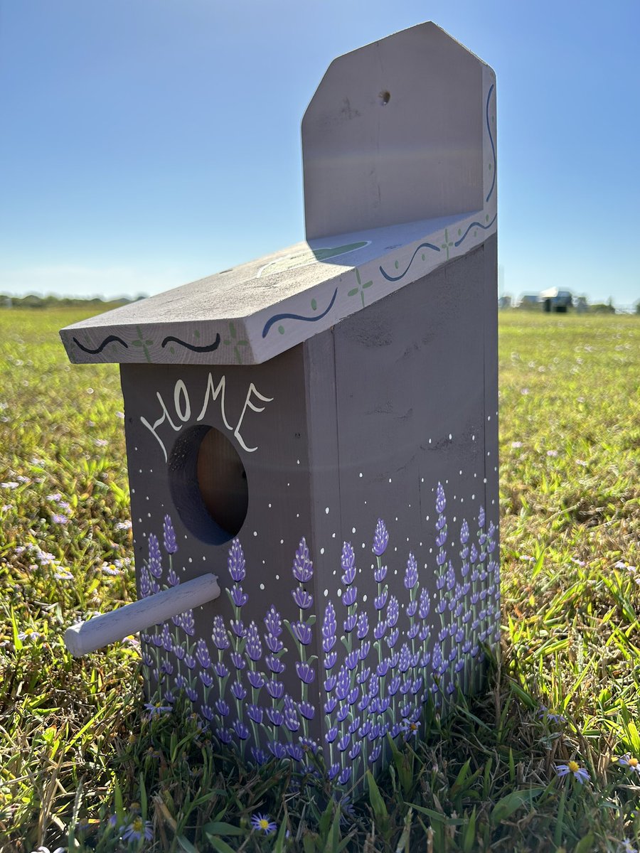 swampsprouts's tweet photo. yes this birdhouse was inspired by lavender haze ok https://t.co/qddY8AYjWr