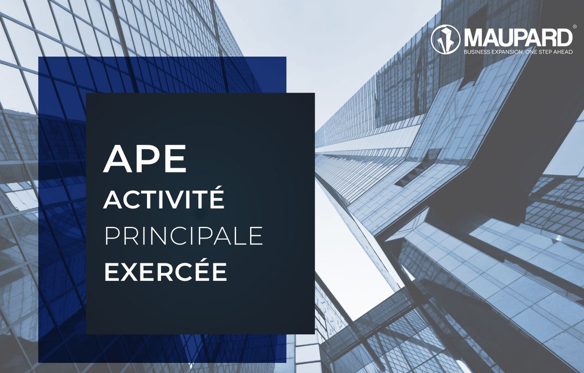 Maupard_Paris's tweet photo. The #APE code allows you to identify the main activity of your #company.🏙️

The administration determines it according to the main activity that you have declared for your company.

If you would like to find out more about this initiative, please don’t hesitate to contact us https://t.co/qq3wQi41xj