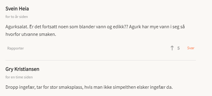 Leser bare oppskrifter for å se kommentarene<3