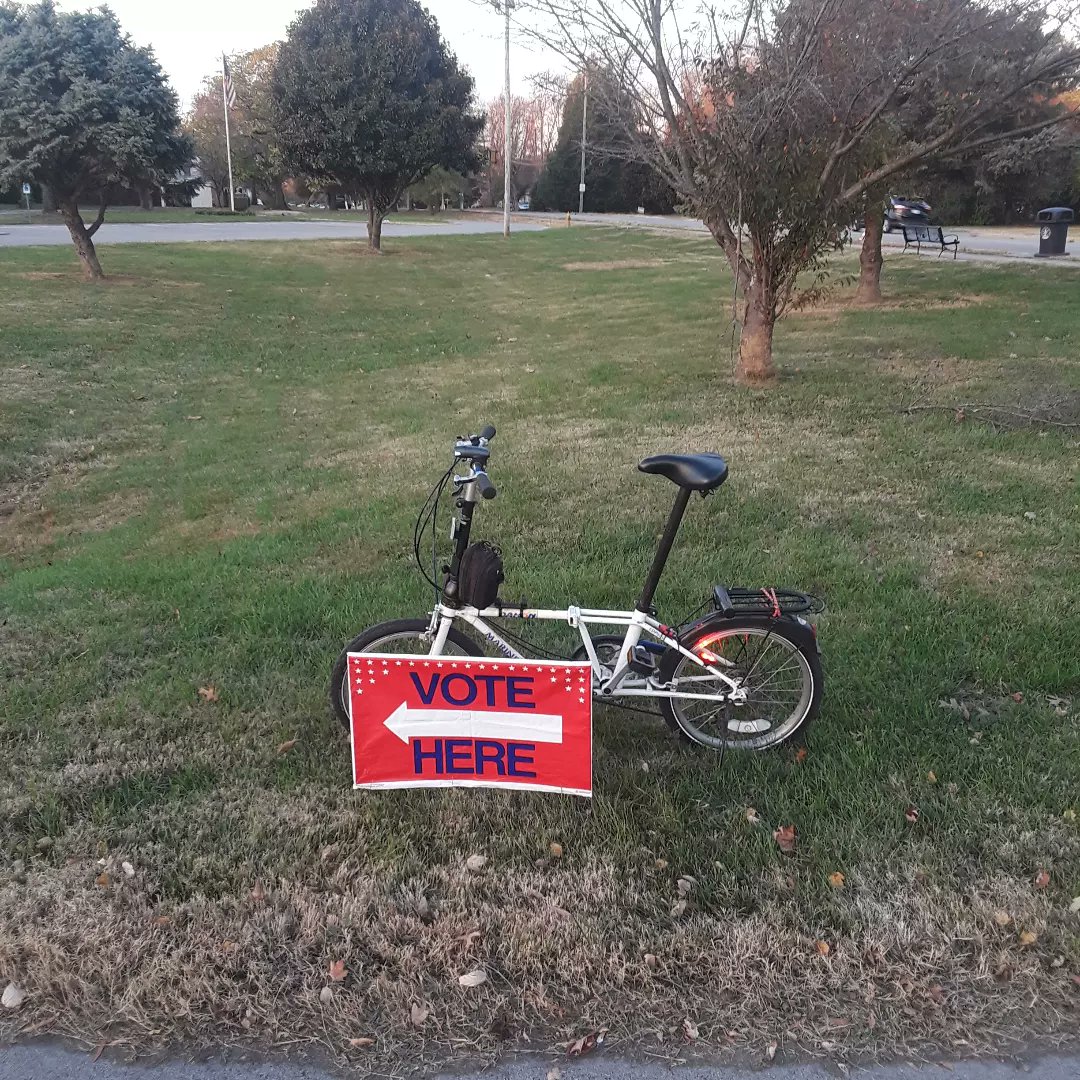 jimsba51's tweet photo. I did. How about you? #ivotedtoday #ivoted #ivoted✔️ #biketovote https://t.co/xmKnkBQ2WD