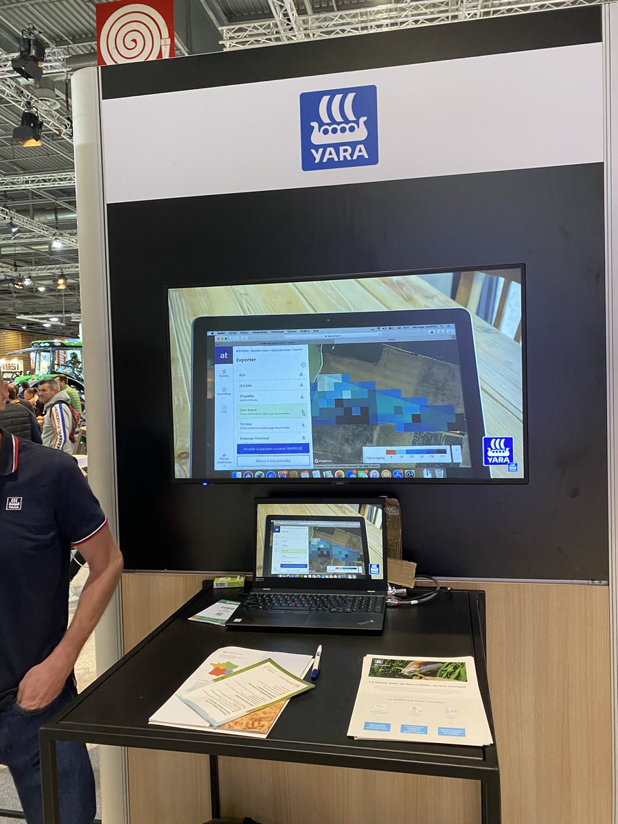 MichaelLepelley's tweet image. ▶️ retrouvez nous sur le stand @JohnDeere hall5B pour parler pilotage et #modulation de l’azote #atfarm #NSensor