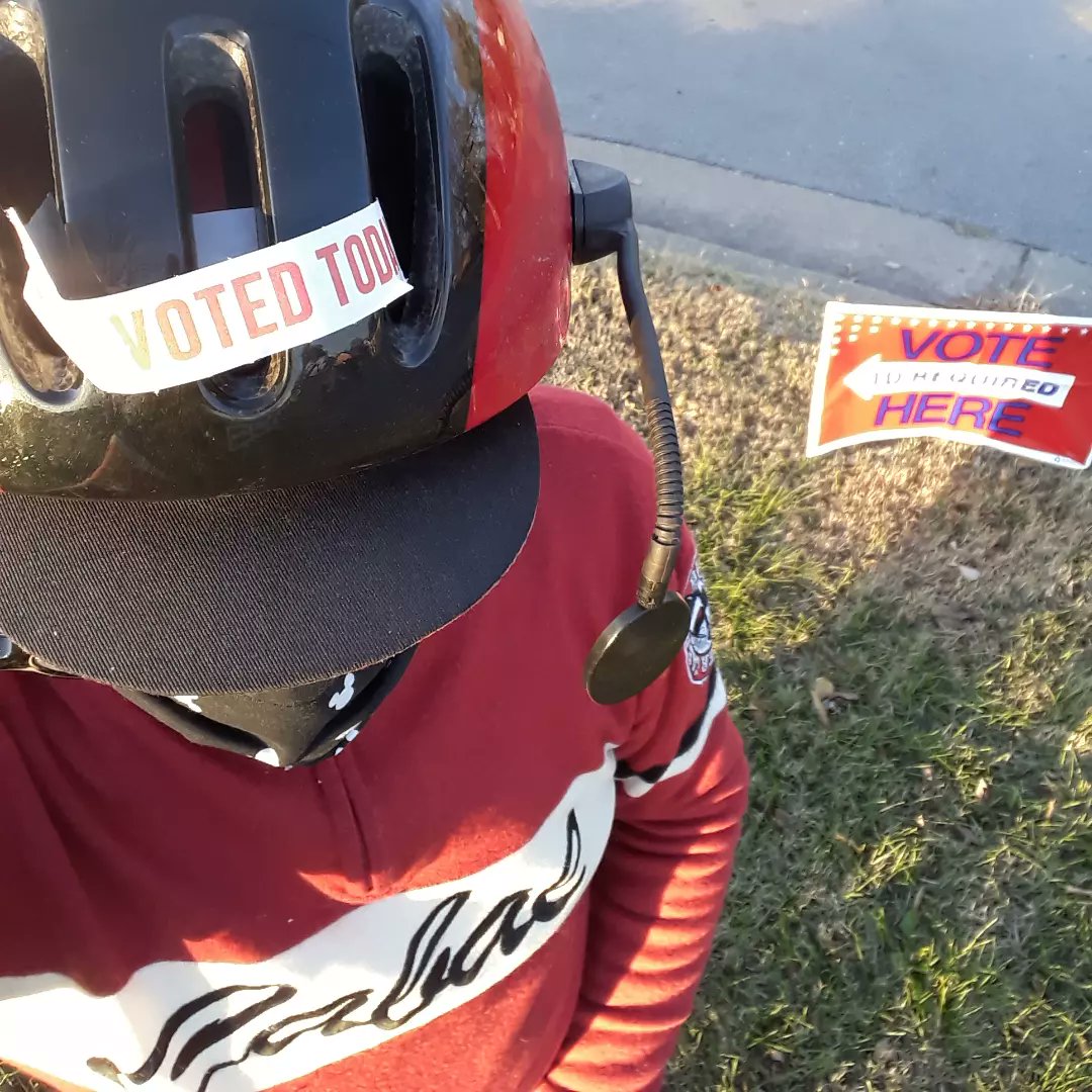 jimsba51's tweet photo. I did. How about you? #ivotedtoday #ivoted #ivoted✔️ #biketovote https://t.co/xmKnkBQ2WD