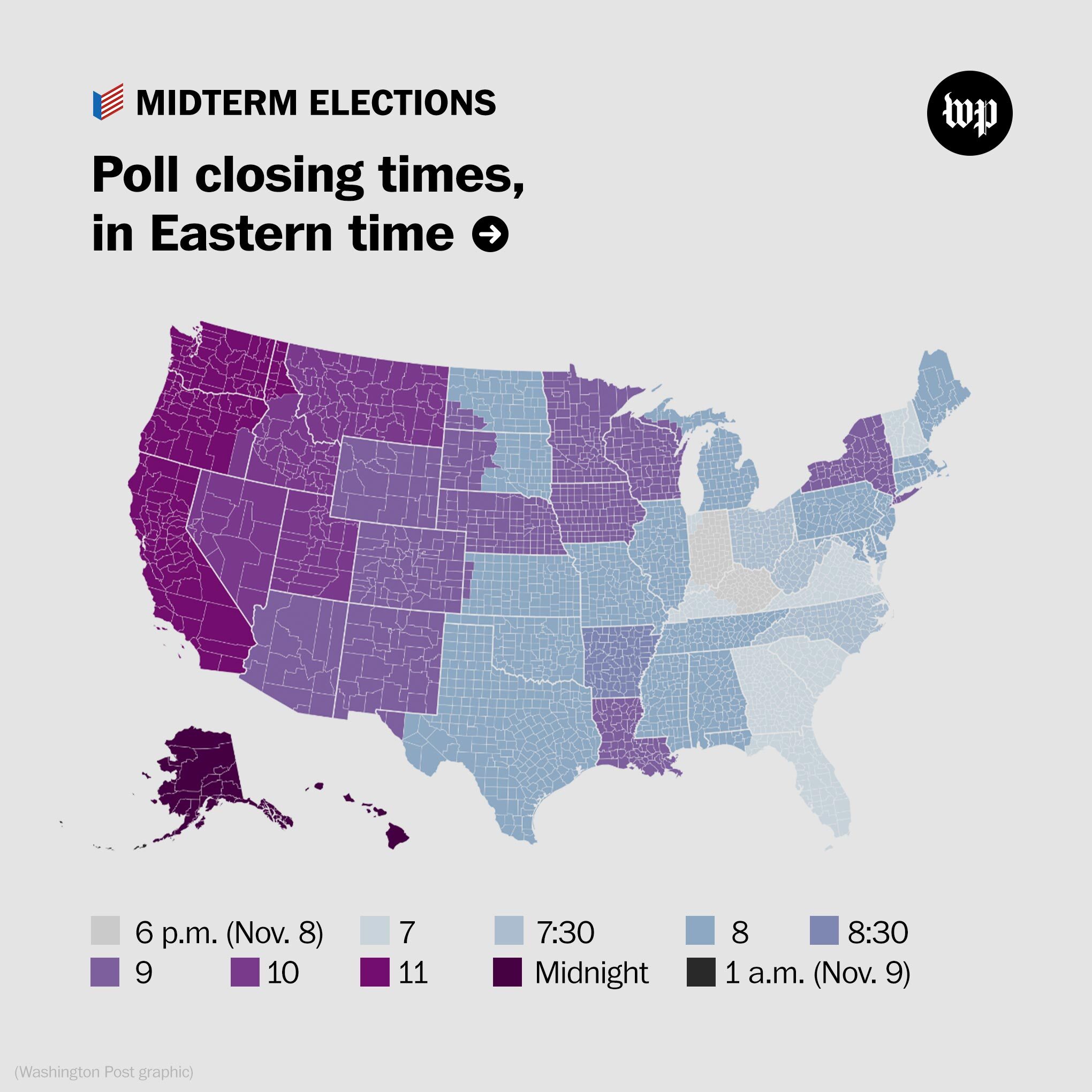 The Washington Post on Twitter "Here's what time polls close and how