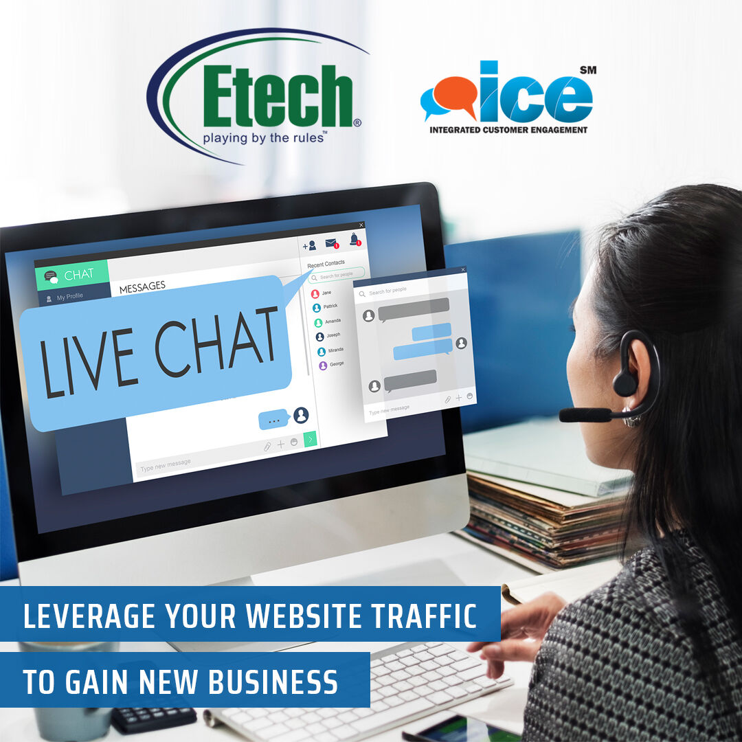 EtechGS's tweet photo. ICE Chat enables businesses to engage website visitors by initiating a proactive chat.
Learn more by requesting a customer demo: https://t.co/zf6jAByAuK
#LiveChat #ProactiveChat #WebsiteTraffic https://t.co/aRLP704TNd