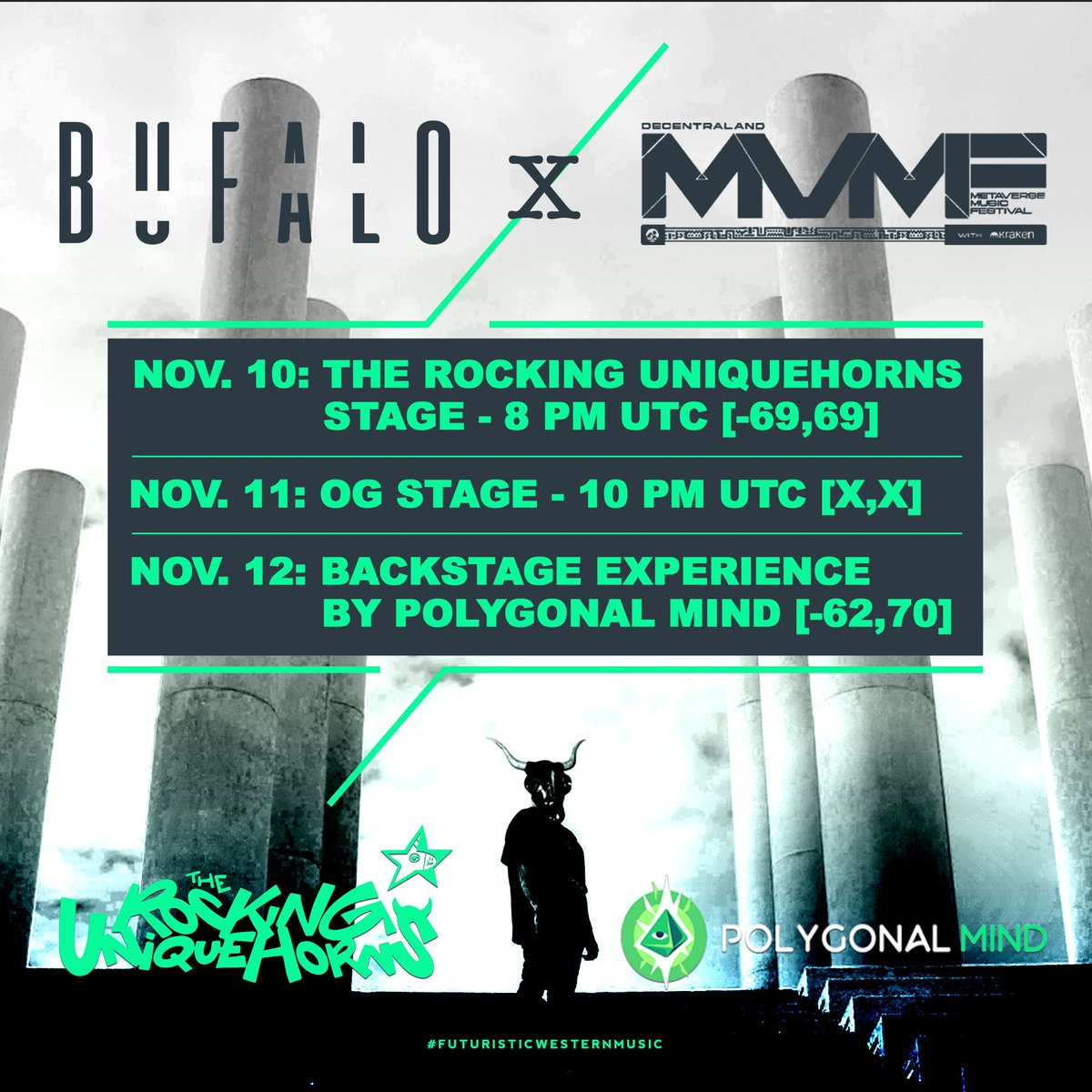 "The merit of originality is not novelty; it is sincerity"

I'm honored to announce that I will play 3 completely different shows for the MVMF, spreading Futuristic Western Music including all my unreleased original music, across the whole festival, over 3 days🫶
<a href="/decentraland/">Decentraland</a> ⏬