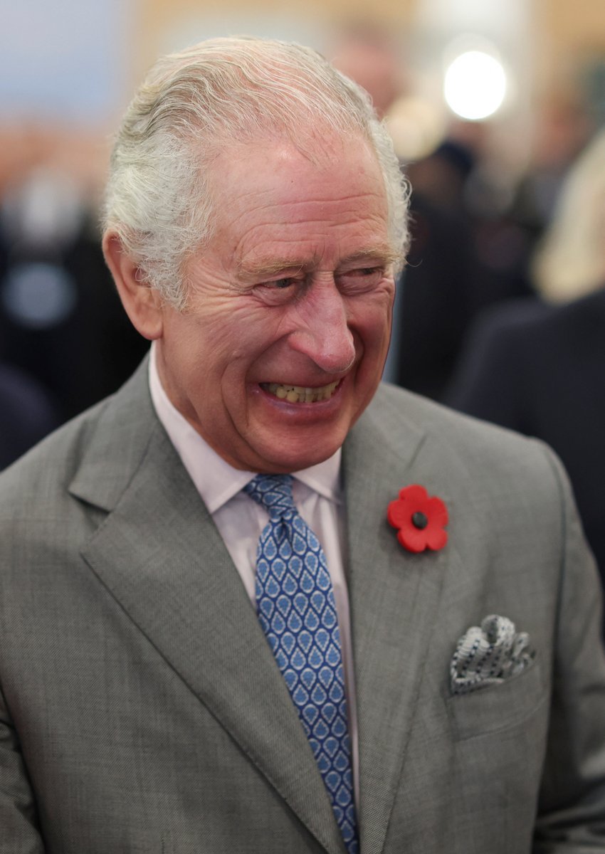 Bradford_TandA's tweet photo. King Charles looks like he's been having a great laugh so far during his visit to Bradford #KingCharlesBradford https://t.co/reW4uJolVd