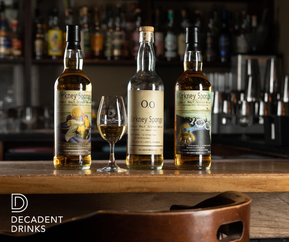 DecadentDrinks's tweet photo. Have you tried our Orkney Sponge collection yet? Limited stock of our OO3 2006 Orkney Malt is still available on our website!
#DecadentDrinks #WhiskySponge #whisky #ilovewhisky #independentbottling #indiebottling #Orkney #OrkneySponge https://t.co/FweFokSnsA