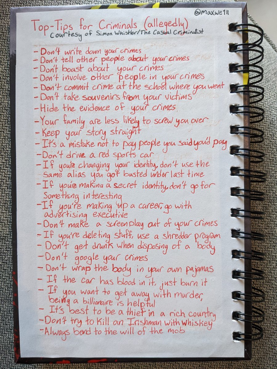 Maxwe1ll's tweet photo. @SimonWhistler I got tired of waiting for the casual criminalist notebooks, so I made my own :) https://t.co/Z9zAVhm31i