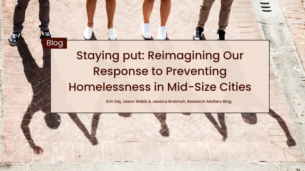 In mid-size cities, communities typically rely on law enforcement to manage #homelessness because few alternative supports are available.

This blog from our #CAEH22 blog series proposes a new approach to homelessness prevention: bit.ly/3DlibJo
