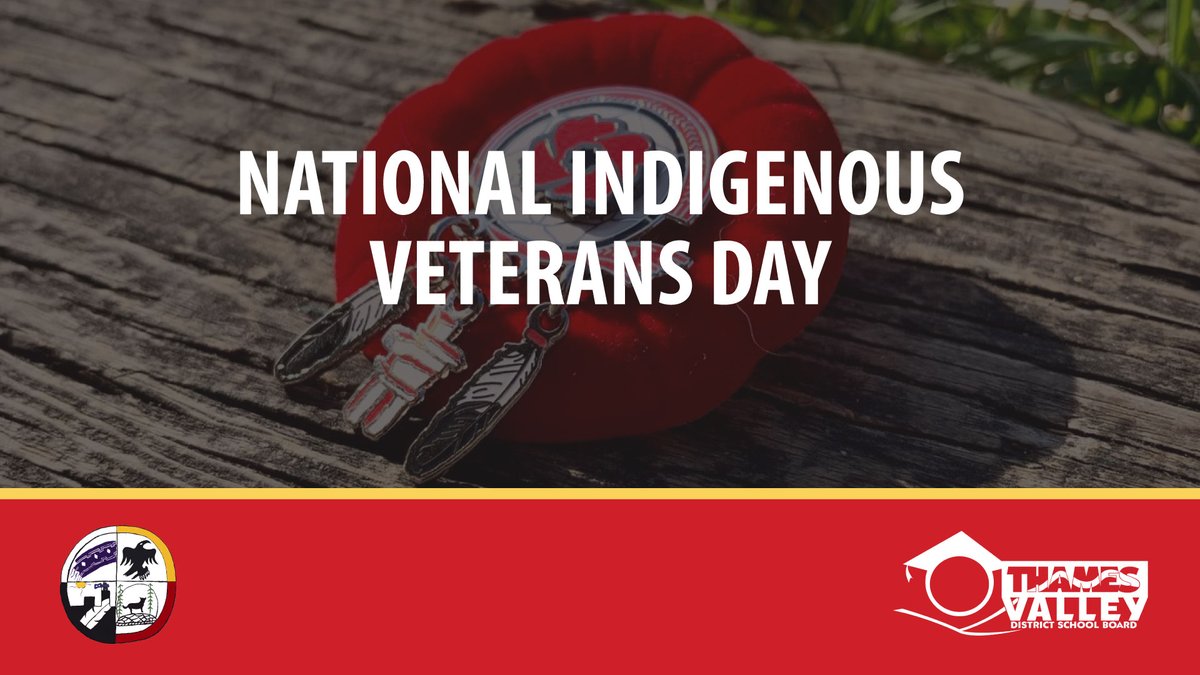 National Indigenous Veteran's Day recognizes the long and proud tradition of military service by First Nations, Métis and Inuit peoples. #TVDSB staff are encouraged to share the contributions and experiences of Indigenous Veterans as you honour Remembrance Day this week.