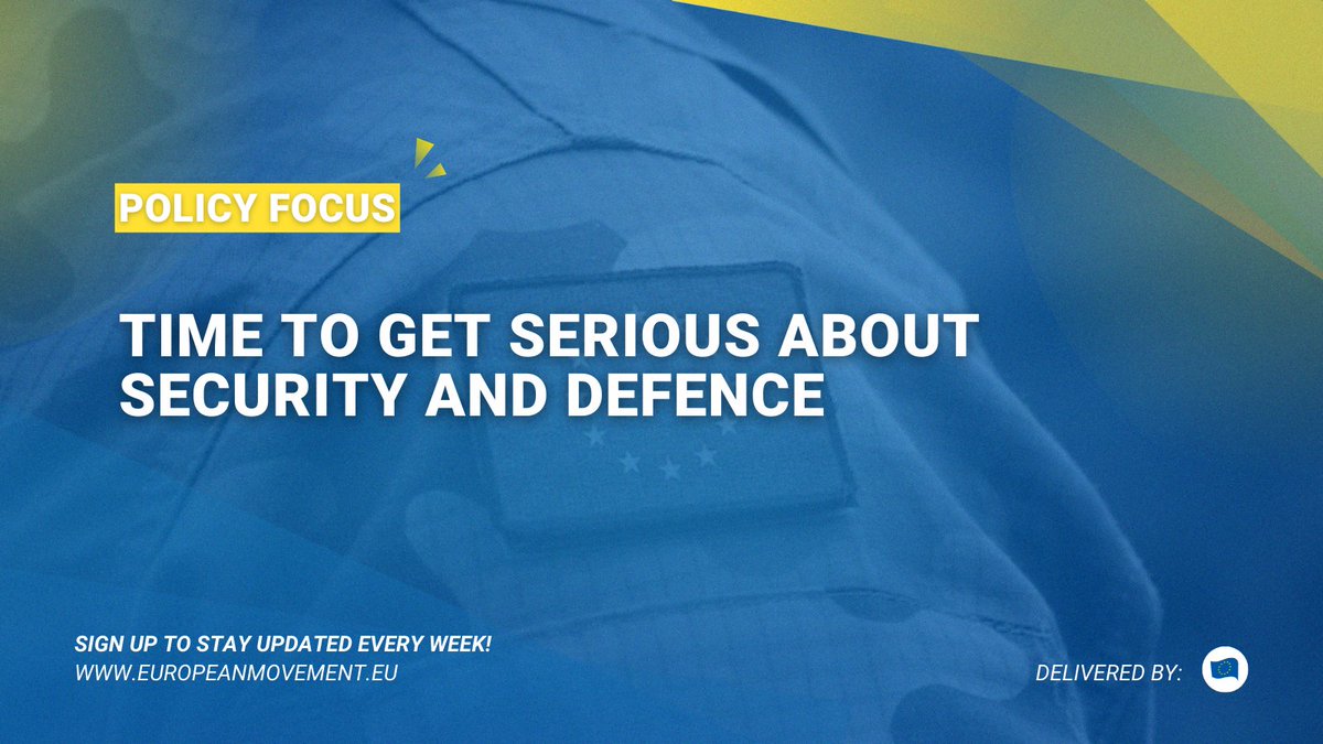 EMInternational's tweet image. A coordinated approach is crucial to improve security &amp;amp; safeguard our democracy!

With the EU&apos;s new #SecurityandDefence Package, it&apos;s time to seize the momentum of European solidarity and develop a fully-fledged Defence Union.🛡️🇪🇺

Read our policy focus👉bit.ly/3hoNTOu