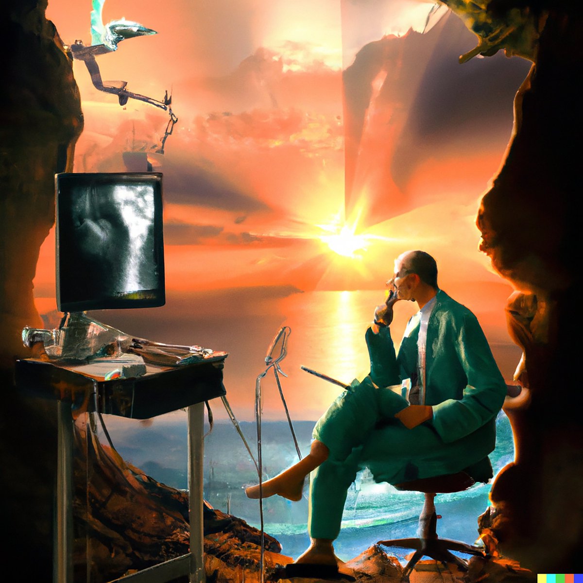 Check it Out shorturl.at/EOUV8 The Evolution of the Field of Urology: Where It Has Been and Where It Is Going. We are super excited to have the first AI-generated artwork in #AUANews  <a href="/TavyaBenjaminMD/">Tavya G. R. Benjamin, MD</a>  <a href="/AmerUrological/">Amer. Urol. Assn.</a>  #InterventionalUrology  <a href="/FocalSociety/">Focal Therapy Society</a>