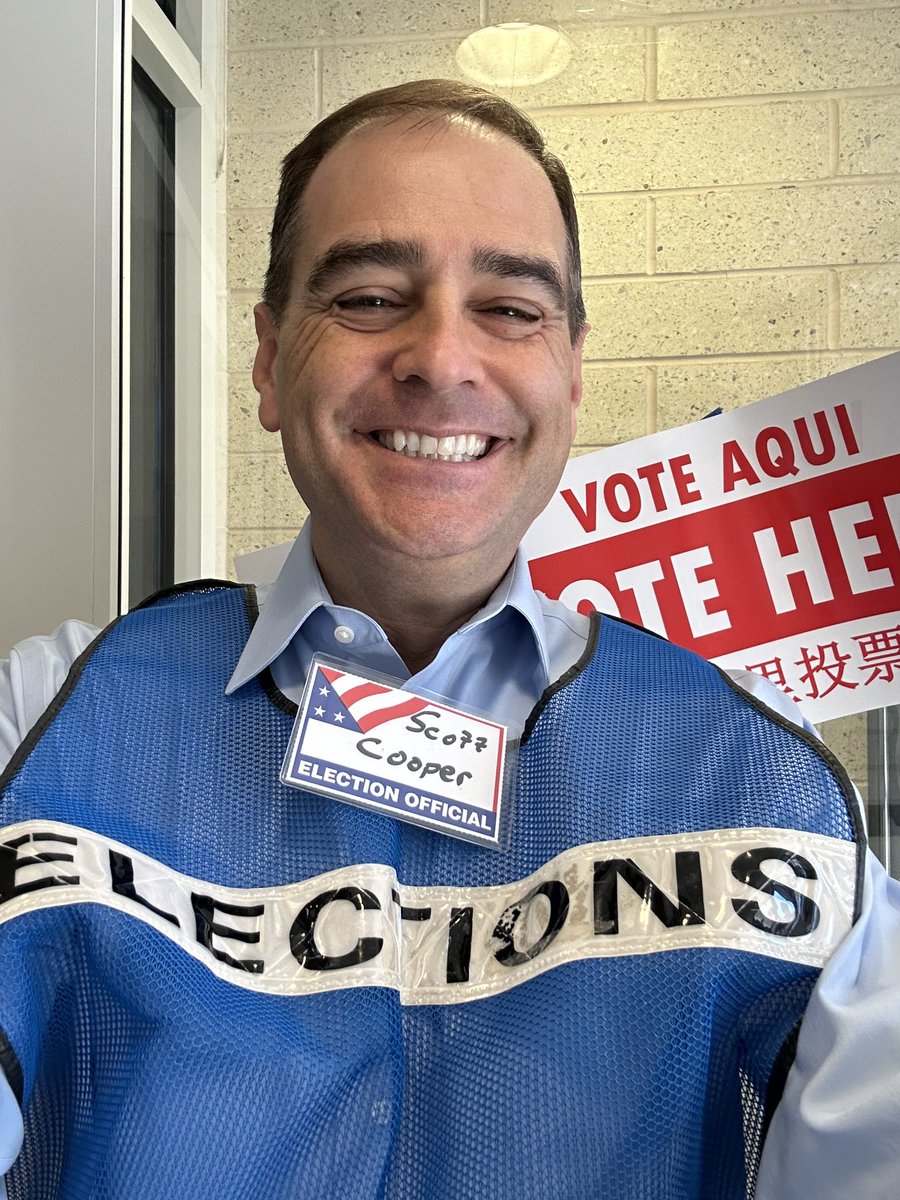 Today we have the privilege of voting for those who will represent us. I’m worried that we have lost faith in this institution of our elections, and it’s one of the reasons I’m spending the day serving as an election official. Citizenship isn’t a spectator sport. @VettheVote