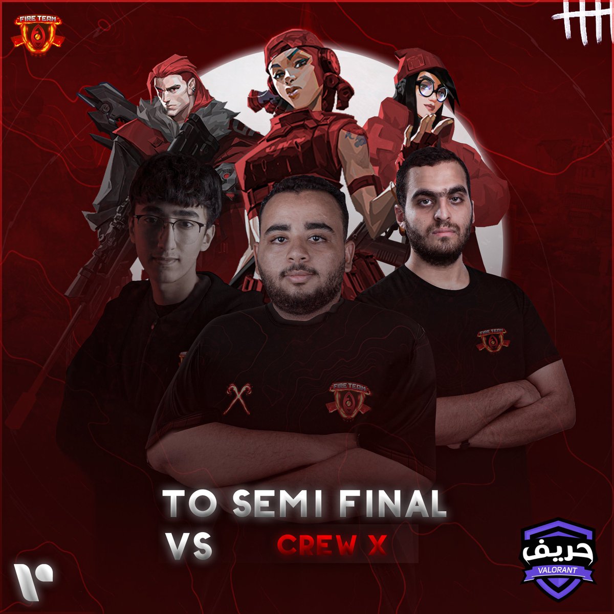 FireEsp0rts's tweet image. -TO THE SEMI FINAL 🔥
- الحمدلله اتأهلنا لنصف النهائي في بطولة الحريف فالورانت بعد المكسب في اول اربع مباريات
وبعد الفوز اليوم علي فريق VISION
- نستكمل البطولة غدا أمام CREW X في تمام الساعة الثالثة عصرا في البث المباشر علي قناة Virtual Quest

#FT_UP #شجع_الابطال_شجع_النار