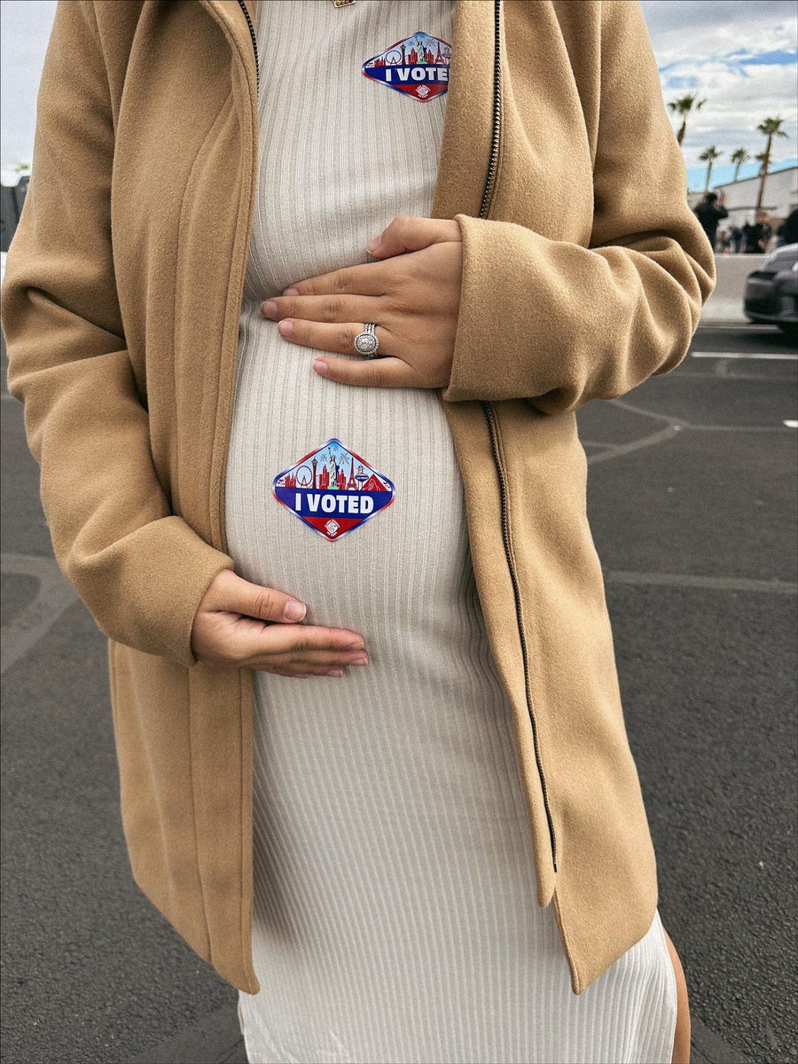 Family tradition to vote on Election Day! Great feeling voting for the future of Nevada while the future Carson is on his way! <a href="/mrsleannacarson/">Leanna Carson</a>
