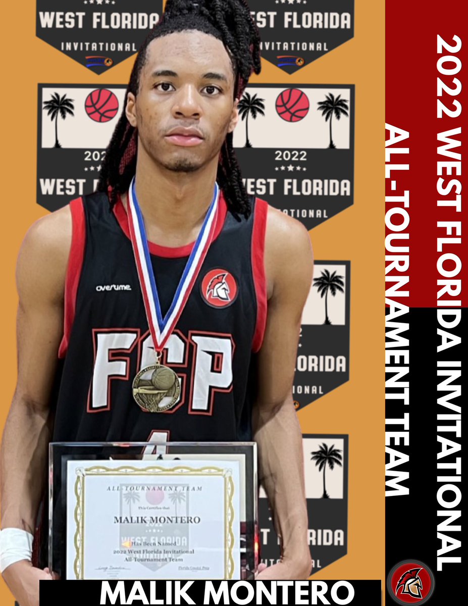 PHSBA_US's tweet photo. Congratulations to Florida Coastal Prep Malik Montero on being selected to the 2022 West Florida Invitational All- Tournament Team. https://t.co/dY8tMuryIJ