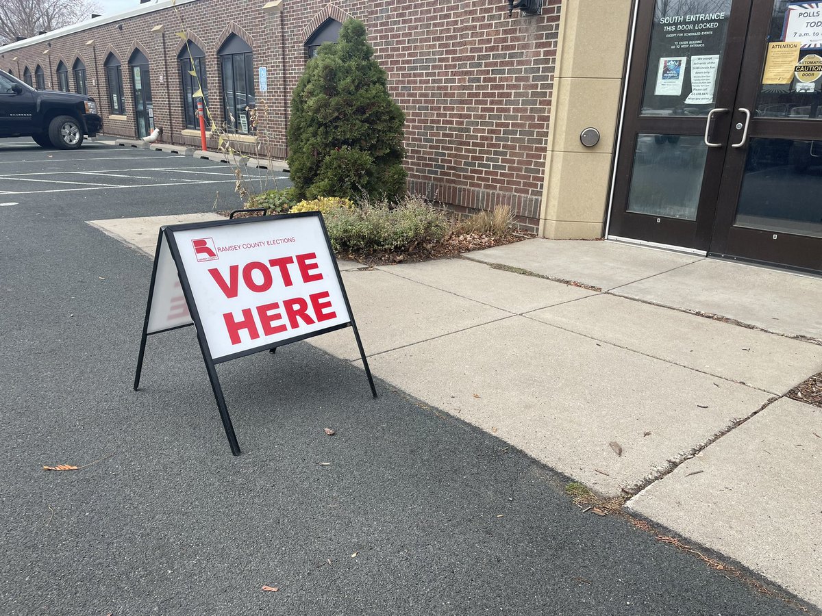 An election judge told me around 500 people, mostly students, have already voted today at <a href="/Macalester/">Macalester College</a>. I spoke with 3 young voters who told me abortion rights are their top issue. “We’re just really mad you know? We’re pissed off. We want control of our bodies.” #Election2022