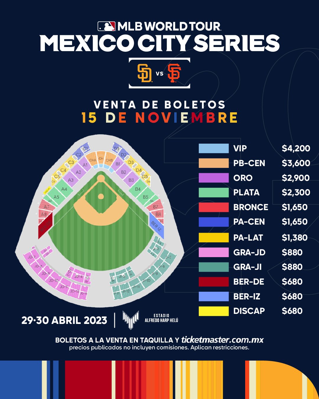 MLB México on Twitter "Nos vemos la próxima primavera en el Harp Helú