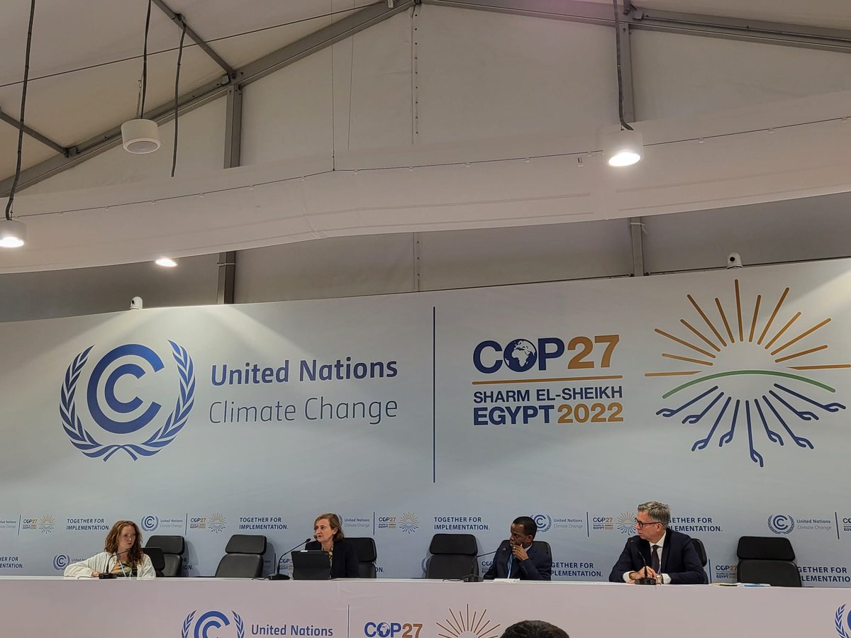 Lily Cole, climate activist &amp; advisor to <a href="/UNECE/">UNECE</a>, using example of visit to #lithium mine in #Chile, recalls need to move cursor on ##circularity, increase #recycling &amp; include other metrics than #Growth  @ #COP27 event on #CriticalRawMaterials  #ClimateActionNow #JustTransition