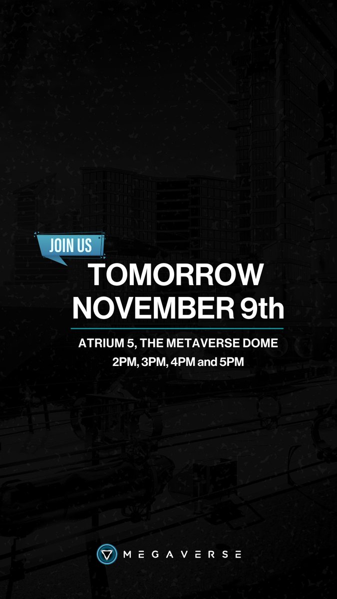 Megavrse_xyz's tweet photo. DUBAI! if you're attending @Dubaidesignweek stop by and check us out inside The Metaverse Dome (atrium 5) TOMORROW Nov 9th.  

We will be speaking every hour at 2PM, 3PM, 4PM and 5PM.

Stop by and say hello  😄 

@MetaDecryptCo
#dubaidesignweek #metadecrypt #metaverse #web3 https://t.co/Ee4w6lHO4Y