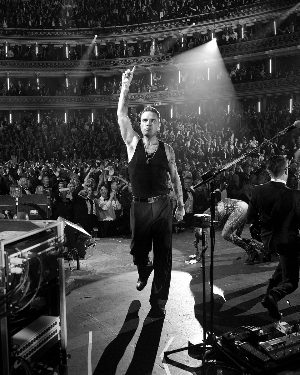 Thank you <a href="/RoyalAlbertHall/">Royal Albert Hall</a> that was one of the most amazing experiences I’ve ever had. I can’t wait for you all to see my movie Better Man. Love Rob x